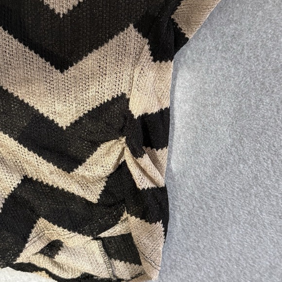 Susan Lawrence Boho Chevron Knit Cowl Neck Top Womens Medium Made USA - Picture 4 of 7